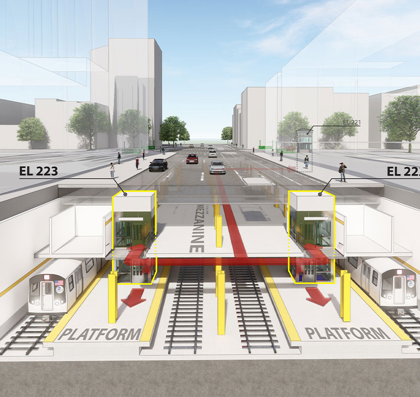 Elevator and Escalator Replacement at 23 Subway Stations in 4 NYC Boroughs